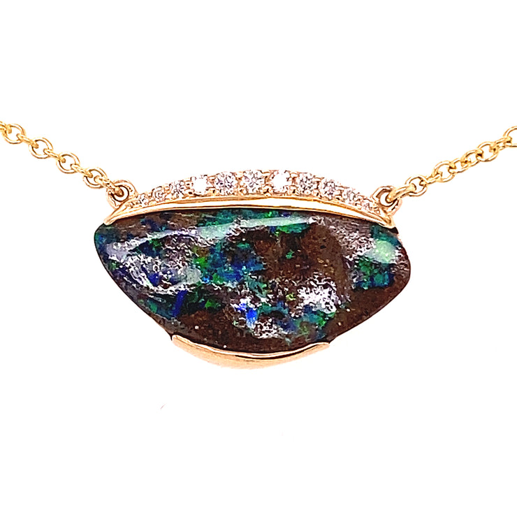 Parle Yellow Gold Calibrated Light Opal Necklace NCO060N1XC | John E.  Koller Jewelry Designs | Owasso, OK